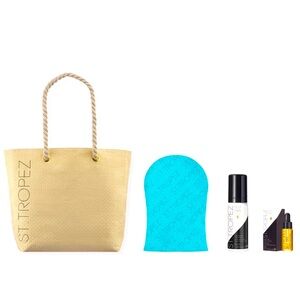 St. Tropez Self Tan Travel Sample Size Kit With Beach Bag